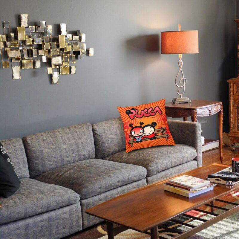 Pucca современная декоративная наволочка для дома, декоративная наволочка с персонажем мультфильма, двухсторонняя печать, уличная подушка, наволочки