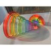 New Design Montessori Toys See Through Rainbow Lucite Stacking Blocks Acrylic HighTransparent for Kids Open Play