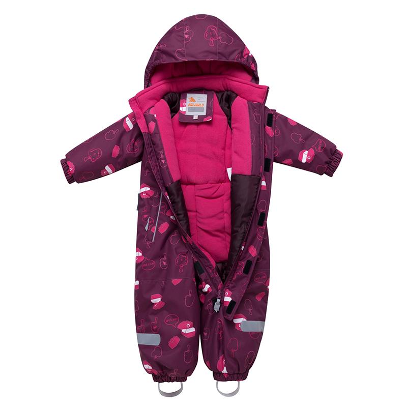 Зимний комбинезон для девочек VALIANLY, детский зимний комбинезон, детский лыжный костюм, цельный с капюшоном для девочек, уличный, водонепроницаемый, ветрозащитный