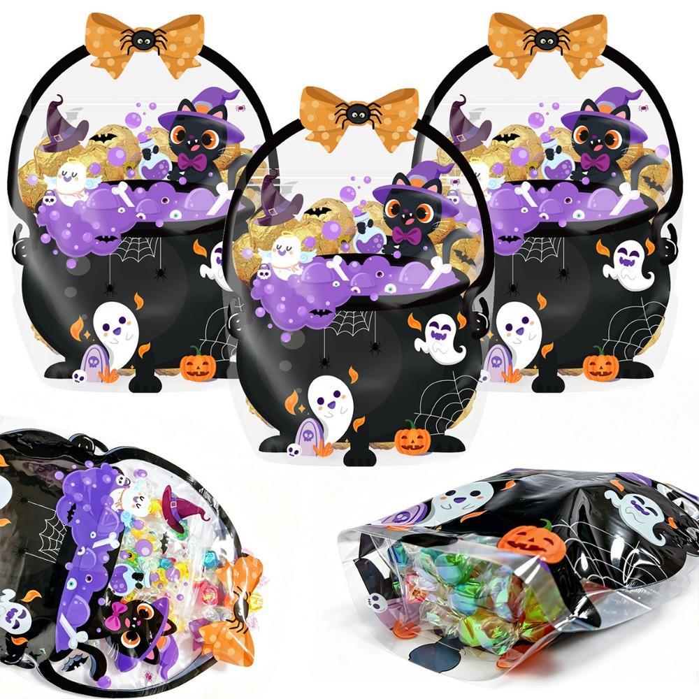 20PCS Skull Pumpkin Gift Wrapping Bags Multicolor Packaging Bags Candy Bags Halloween Party