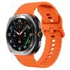 For Samsung Galaxy Watch Ultra 47mm Silicone Watch Strap Wave Stitching Wrist Band