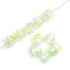 14mm 1pc Hand-Painted Hollow Drop Oil Glass Beads for Necklace Bracelet Earring DIY Jewelry Making