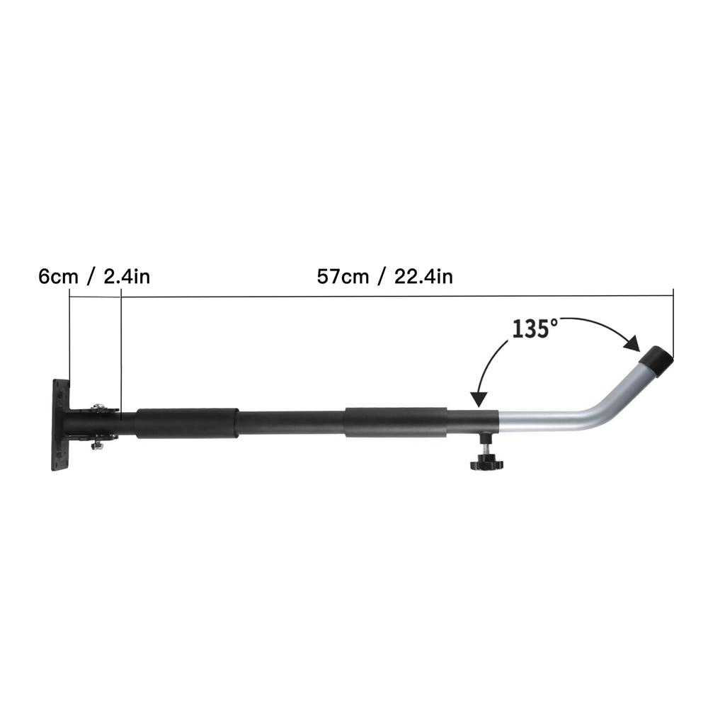 1 Pair of Wall Mount Storage Rack for Car Rooftop Cargo Box Paddle Board