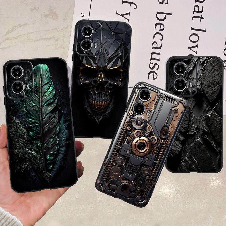 Чехол для Motorola Moto G24 / G24 Power / G04 / G04s / Motorola E14 Милый Мультяшный Роскошный Мягкий Силиконовый Чехол для Телефона Задняя Крышка Capas