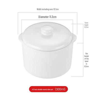 Керамические чашки для тушения на пару LISM 0,5 л (4-Pack)