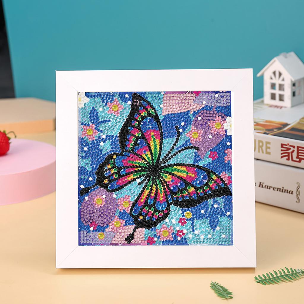 Новая DIY Алмазная Живопись Фоторамка из Массива Дерева Шкатулка Алмазная Наклейка Сова Мультяшная Ручная Алмазная Живопись