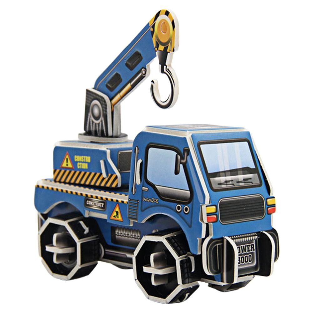 Бумажный мультяшный домик Бумажный игрушечный домик 3D-пазл Игрушечный автомобиль Подарки на день рождения