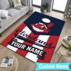 Custom NameIndians football Carpet, Indoor Rug, Chair Rug, Living Rooms, Doormat Made From Polyester Home Decor Birthday Christmas Gifts