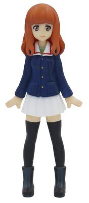 PLATZ Girls & Panzer Фигурка Саори Такэбэ, Масштаб изображения 1/35, Предварительно окрашенная фигурка из ПВХ, GPFC-5