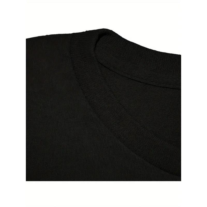 Европейские размеры Мужская цветная футболка с рисунком скелета кролика круглый вырез короткий рукав черный яркий принт повседневная одежда можно стирать в машине