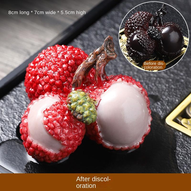 Меняющий цвет чайный питомец личи Аксессуары для чайной церемонии Гун Фу Украшение для гостиной Чайные питомцы Аксессуары для чайного набора Украшение