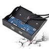 3,5-дюймовый USB2.0 2 порта 9-контактный луженый медный провод передняя панель флоппи-дисковода