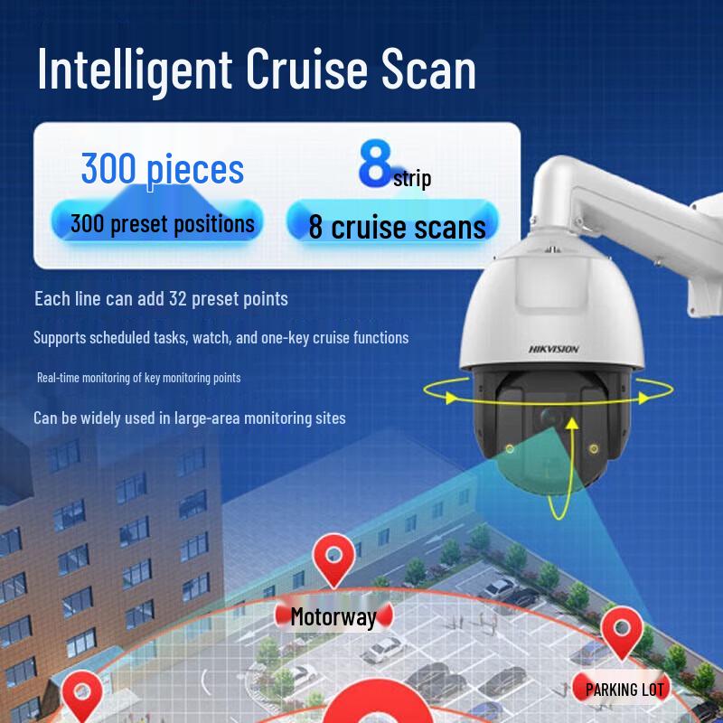 Hikvision 5MP 2K Outdoor PTZ IP Camera with 33x Zoom CN plug (adapter included)