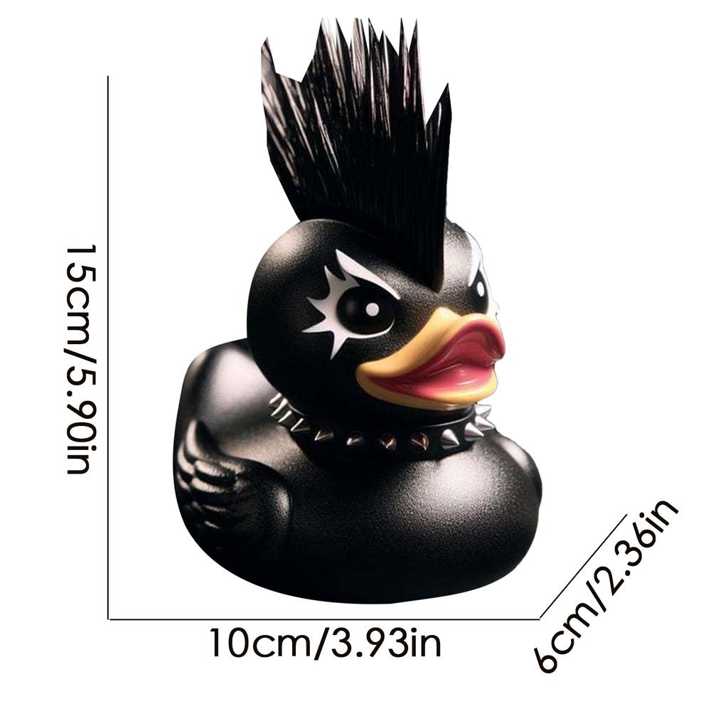 Death Rock Duck Statue Mysterious Devil Elements Devil Duck Ornaments Dashboard Car Interior Decoration Car Accessory