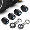 For BMW M X1 X3 Car Tire Wheel Valve Caps Cover Metal Car Keychain Keyring For BMW i7 X7 G07 LCI iX I20 X1 U11 3 5 7 Series G70 G09 XM Accessory