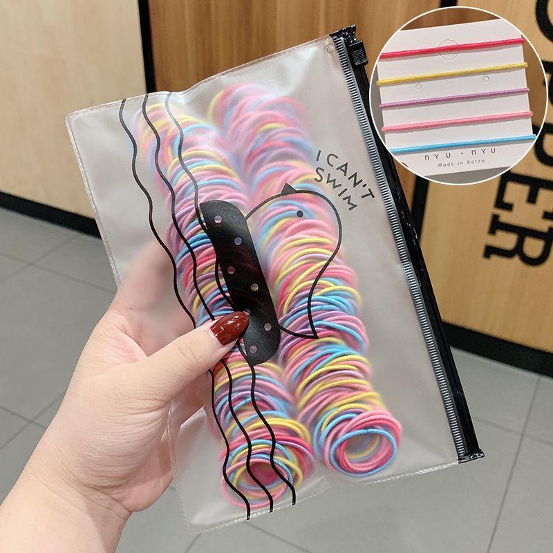 Non-Damaging Hair Ties for Girls - Gentle Rubber Bands for Children's Hair