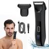2 In 1 Electric Body Hair Trimmer Full Body Waterproof Haircut Shaving Razor for Men and Women Private Pubic Hair Leg Hair Sciss