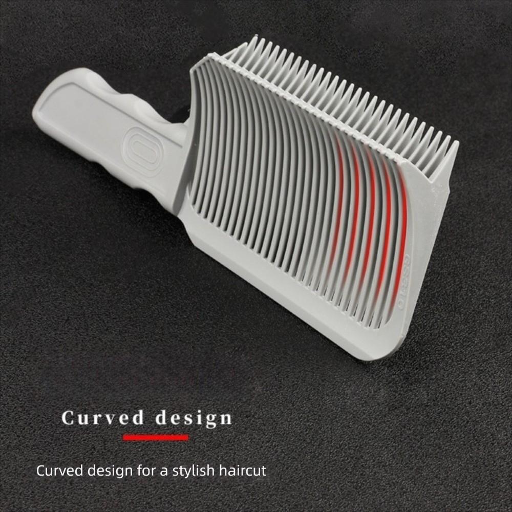 Heat Resistant Fading Comb Plastic Flat Top Hair Cutting Comb Barber Clipper Blending Comb  for Men