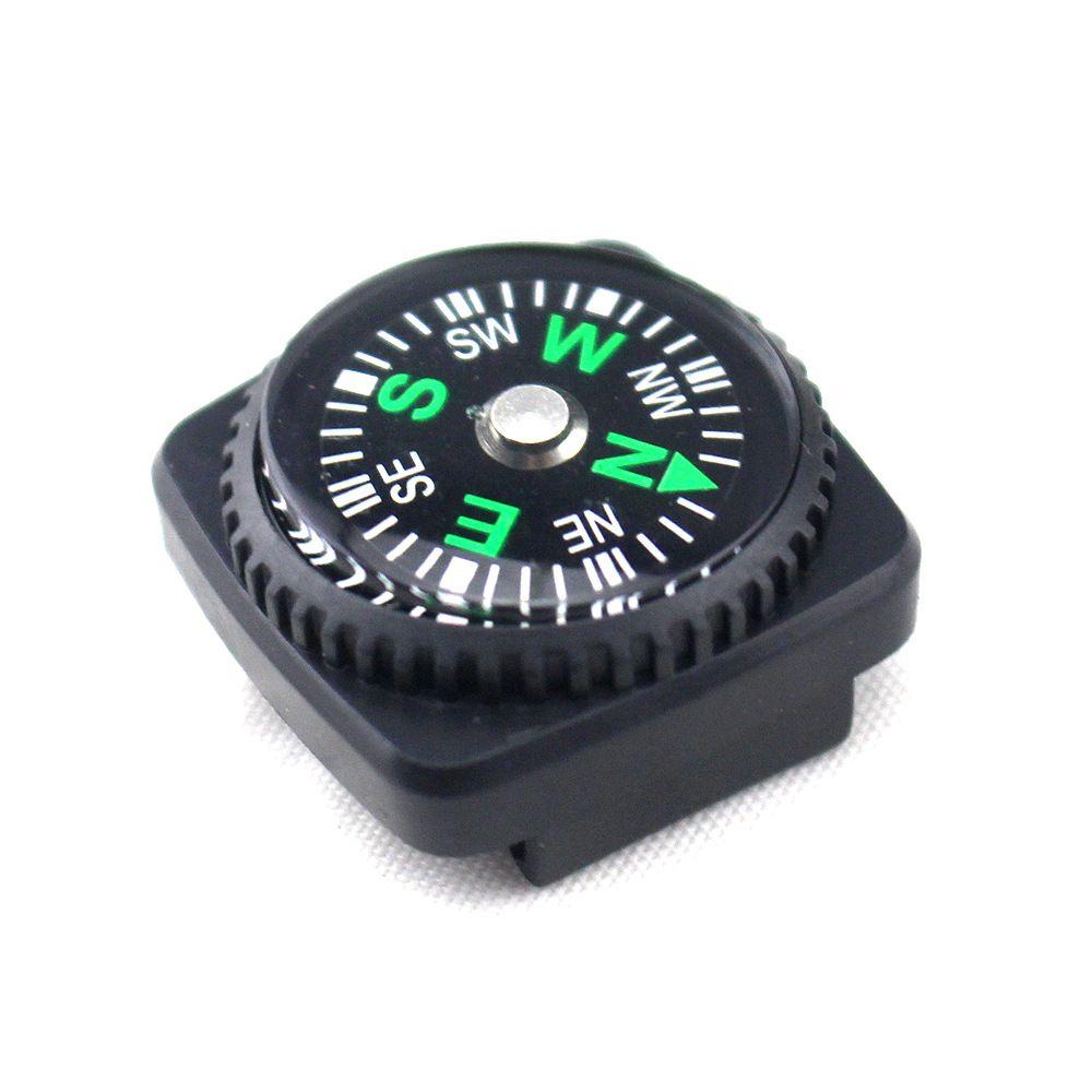 5pcs Camping Button Tool Mini Compass Portable Handheld Hiking Travel Belt Buckle