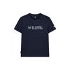Athletics Logo Printed Knit Short Sleeve T-Shirt Men Tops Dark-Blue A11M121103FNV