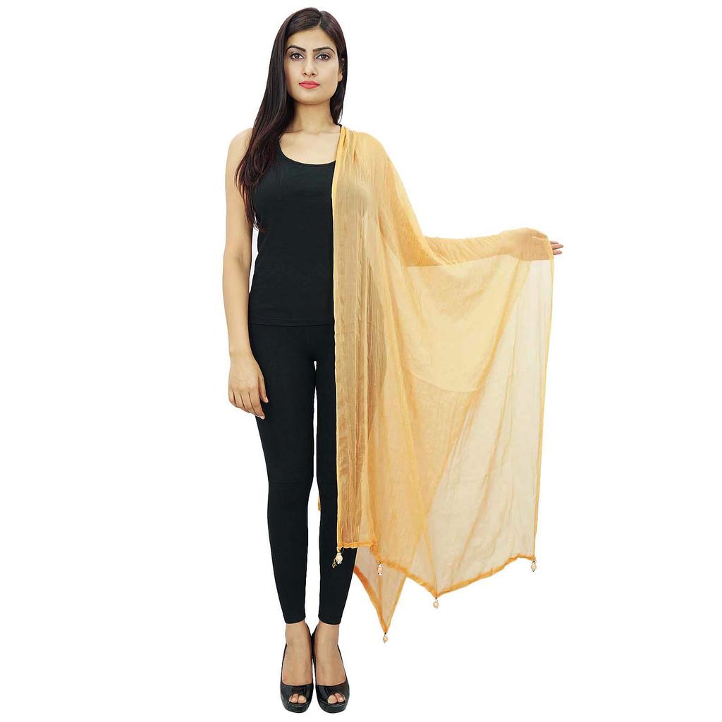 Длинный палантин из шифоновой смеси Dupatta Neck Wrap Женщины носят индийские шарфы Chunni