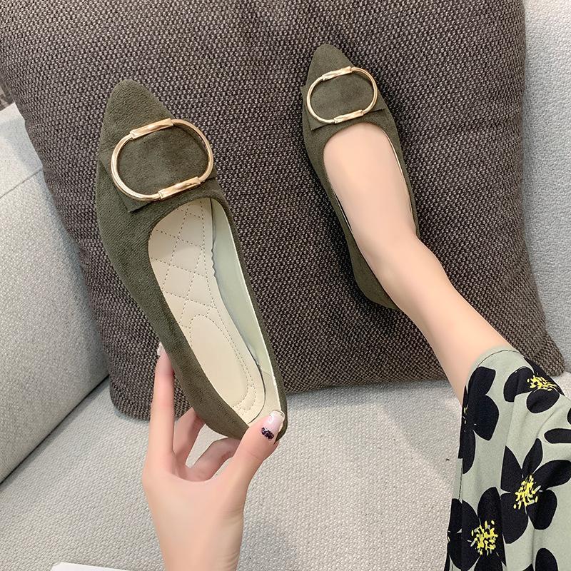 Мода 2024 Весна Осень Женские Новые Туфли На Плоской Подошве Разноцветные Повседневные Тонкие Туфли Удобные Нескользящие Туфли Для Мам Размер 35-43
