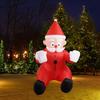 Рождественский надувной Санта, наружное украшение, подарок для патио, двора, вечеринки