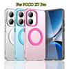 Candy Magnetic for Magsafe Matte Phone Case for POCO X7 Pro X 7 POCOX7pro Wireless Charging Acrylic Hard PC Shockproof Cover for Redmi Turbo 4 Fundas