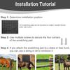 Cow Scratcher Grooming Shedding Anti-Itching Horse Cow Scratcher Horse Scratching Post Pad for Cattle Cow Dog Sheep Farm Barn