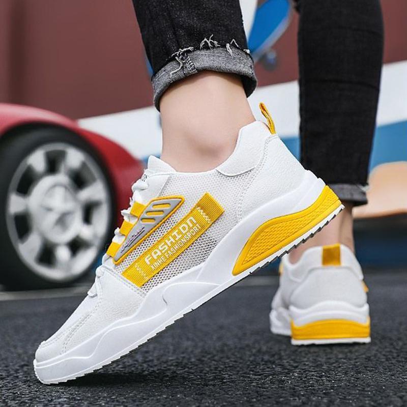 Summer Breathable Men's Shoes Thin Section Mesh Sports Running Anti-odor Mesh Shoes Men's Casual Board Shoes