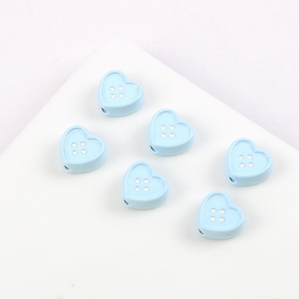Милые Сладкие Металлические Аксессуары для Украшений в Форме Пуговиц Любви Ветер Аксессуары для Волос Чехол для Мобильного Телефона DIY Материал для Ожерелья