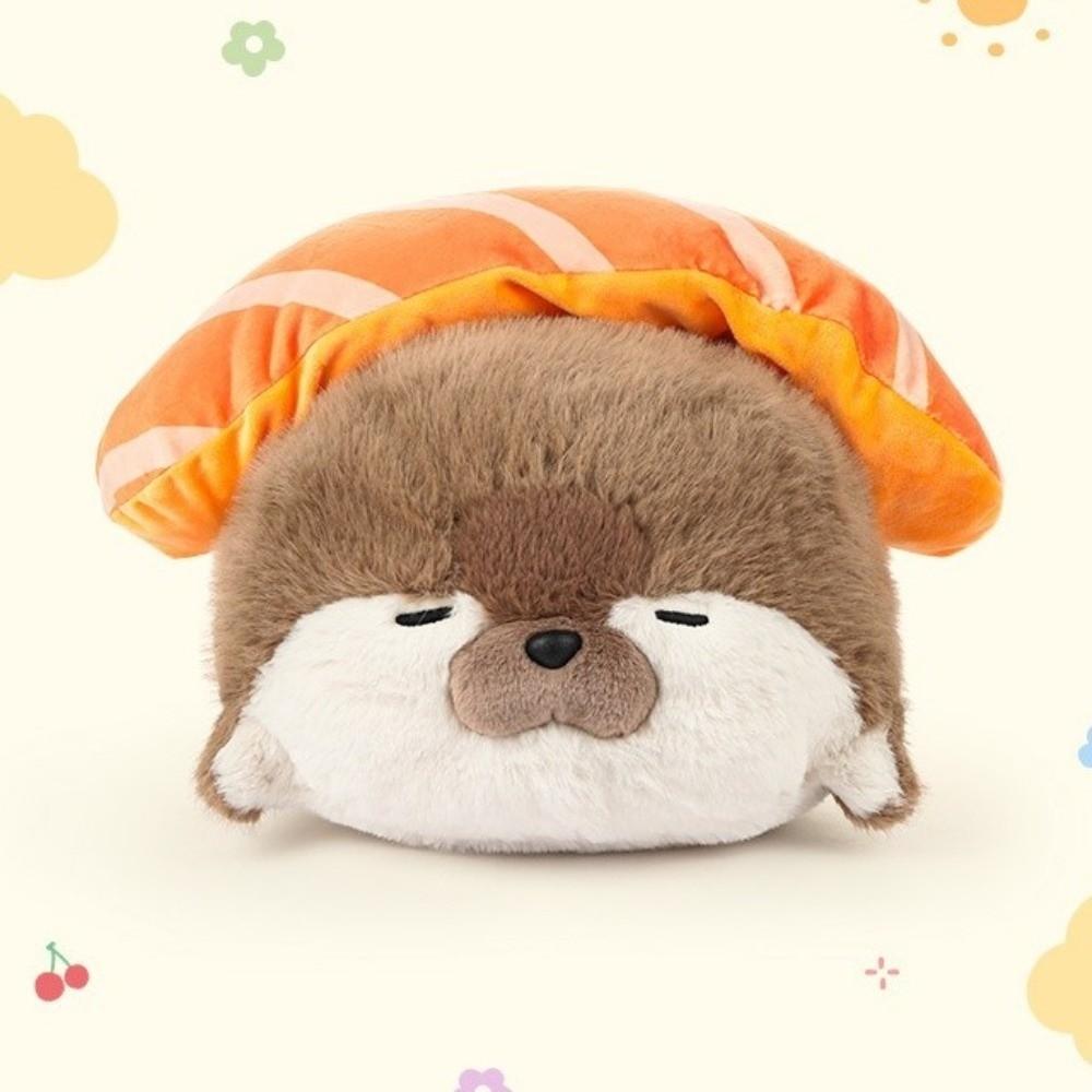 Japanese Style Seal Plushie Toy Food Theme Pillow Cushion Fried Shrimp Soft Doll Birthday Gifts