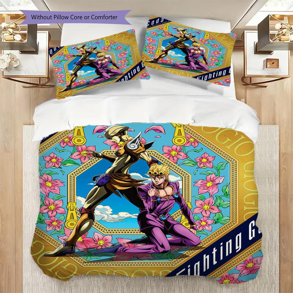 Jojo'S Bizarre Adventure Part Steel Ball Run Bedding 1 Duvet Cover 2 Pillowcase Without Core Christmas Birthday Gift Soft And Comfortable