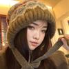 Ear-protecting Wool Hat Versatile Face Showing Small Warm Knit Hat Thickened Big Head Circumference Casual Cold Hat Trendy