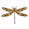 1/2/3Pcs Rusty Dragonfly Decoration Weather-proof 3D Metal Dragonfly Art Statue Indoor Outdoor Garden Patio Backyard Fence Wall Ornament