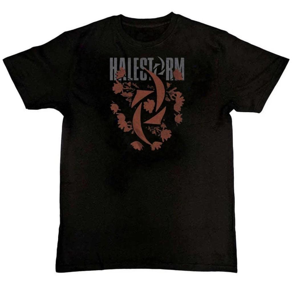 Halestorm Bouquet Graphic Print Unisex Mens 100% Cotton T-shirt Mens Tees Top