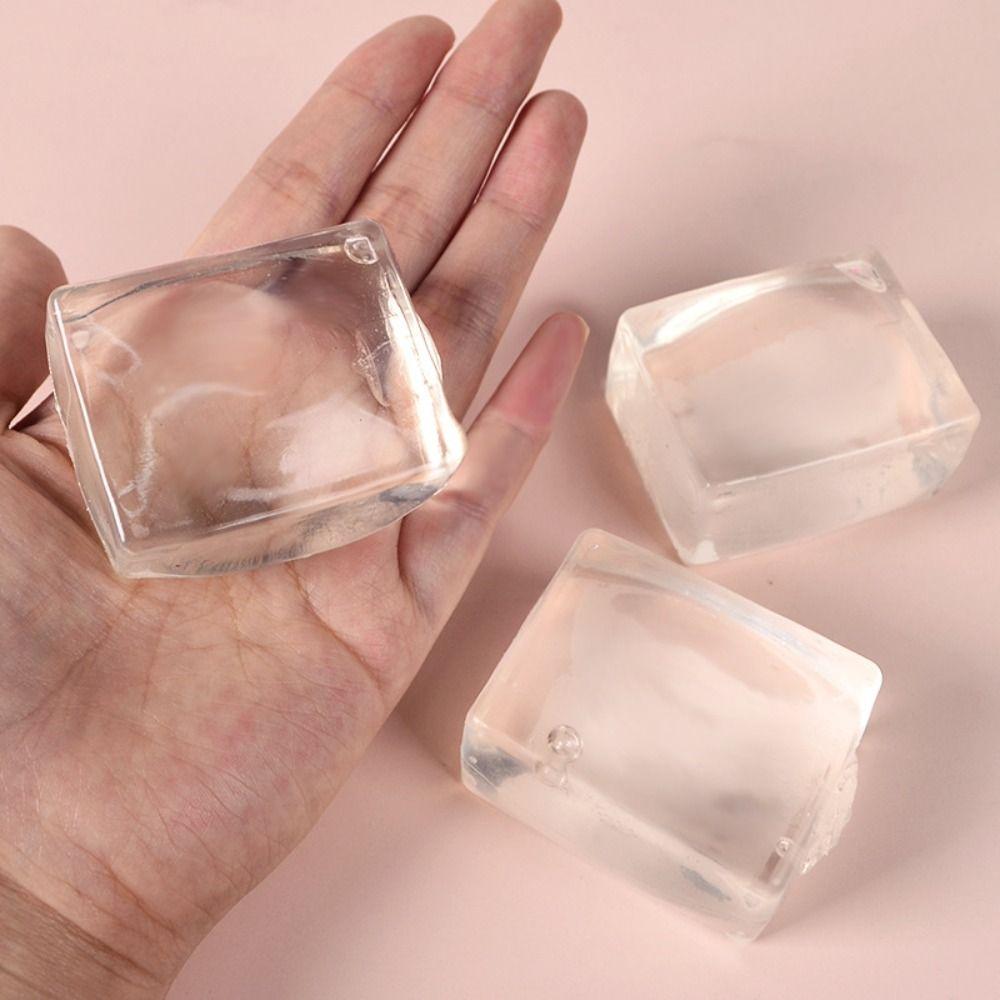 Polar Light Прозрачный куб Fidget Toy Mochi Ice Block Маленькие кубики льда Fidget Toy Игрушка для детей