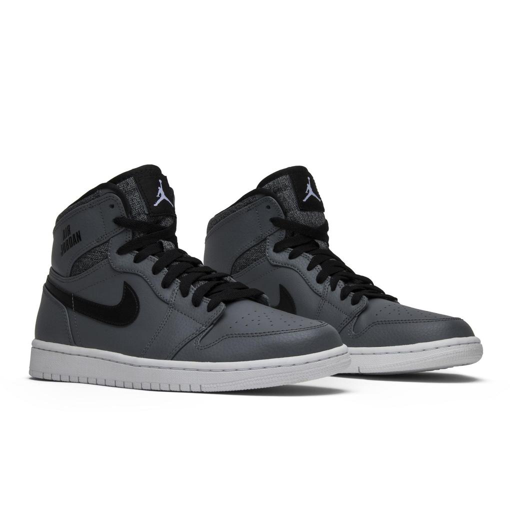 Air Jordan 1 Retro High 'Rare Air - Cool Grey Black' (унисекс) Круглый серый / Белый / Черный / Белый Винтажные Баскетбольные Кроссовки 332550 014
