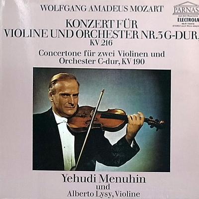 Виниловая пластинка WOLFGANG AMADEUS MOZART - YEHUDI ME - Концерт Для Скрипки С Оркестром I 73875 Parnass Германия Классика Б/У