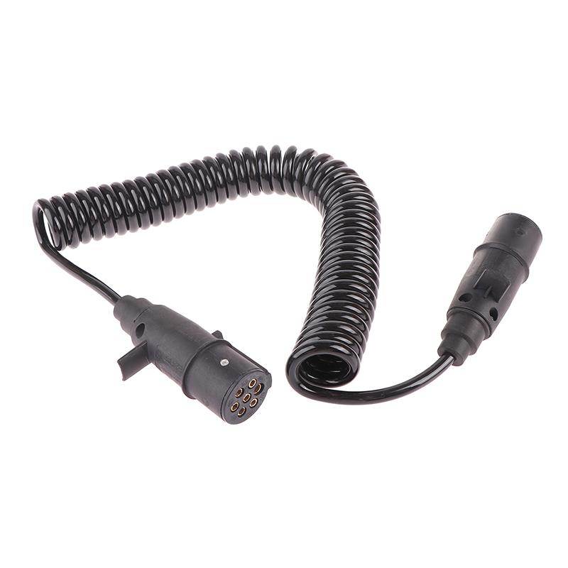 7-канальный провод для прицепа, электрический спиральный шнур, кабель для прицепа, отрывной кабель для полуприцепов, тягачей