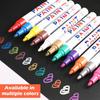 Paint Pen Waterproof Cars Wheel Tire Oily Mark Pen Auto Rubber Tyre Paint Pen Quick Dry Marker Graffiti DIY Touch NEW