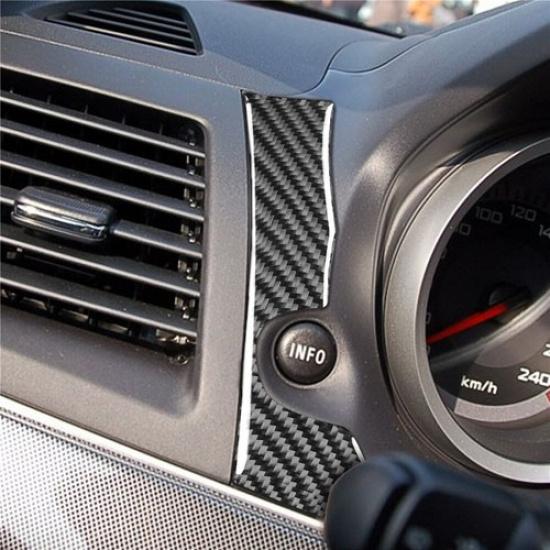 Накладка на кнопку информации салона из углеродного волокна для Mitsubishi Lancer 2008-2015