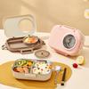 Portable Large Capacity Divided Lunch Box With Cutlery & Bowl Microwave 304 Stainless Steel Bento Box For Student Adult