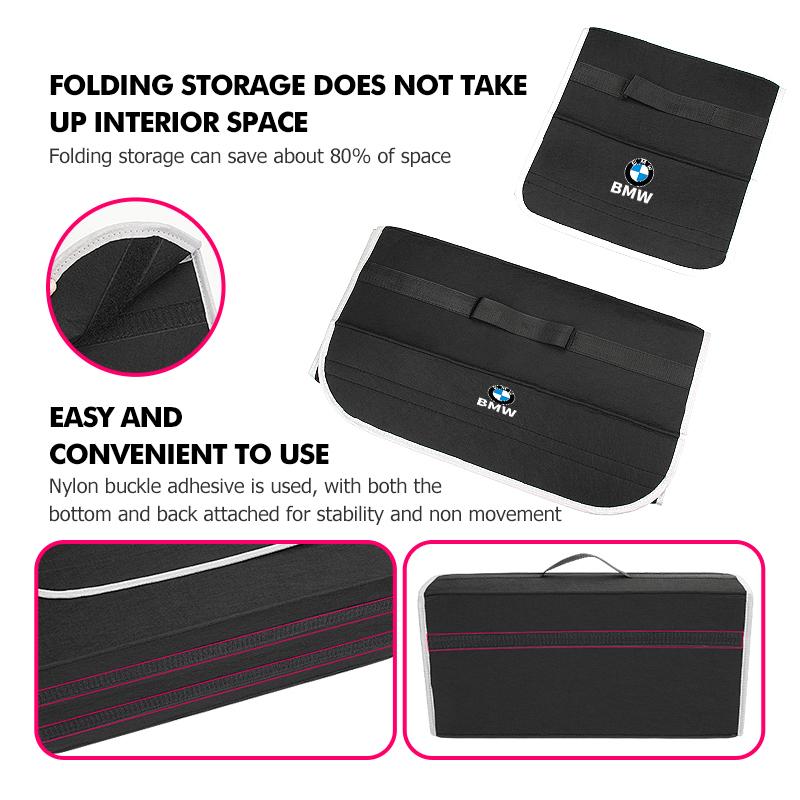Car Trunk Storage Box Foldable Stowing Tidying Container Bag For BMW X3 X5 M5 M3 E46 E90 E60 F10 E39 F30 E36 G30 E87 E70