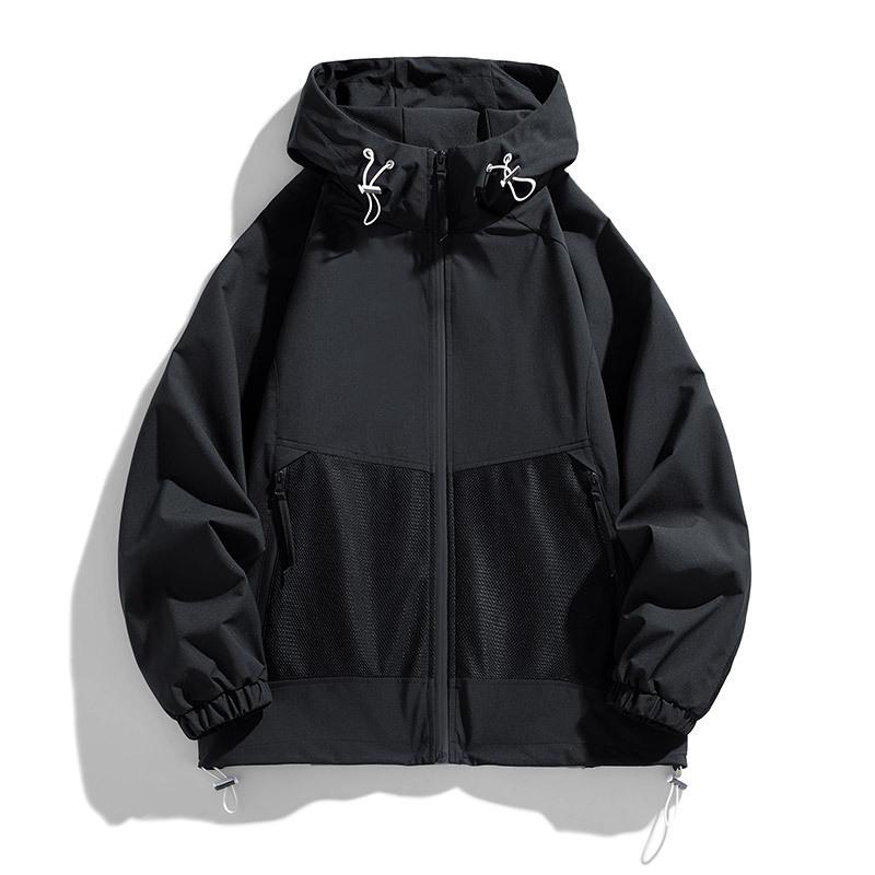 Autumn Spring Autumn Thin Hooded Windproof Waterproof Men's and Women's Fashion Sports Jacket Men's and Women's