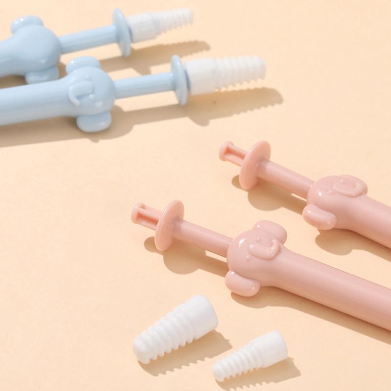 3 шт. Силиконовая палочка для чистки носа Стерильная многофункциональная палочка для чистки носа Спиральная головка Щетка для промывания носа для детей и взрослых