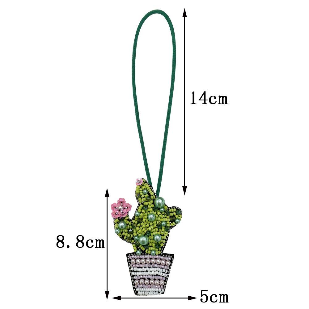 DIY Bouquet Pendant Potted Green Plants Bag Chain Charms Bag Accessories Car Accessory