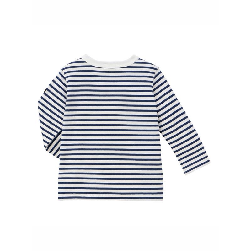 Miki New Boys' Pure Cotton Thin Long-Sleeve Striped T-Shirt Children's Three-Quarter Sleeve Girls' Clothing Summer Baby Top