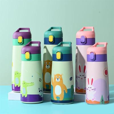 Бутылка для воды с вакуумной изоляцией, портативная, легко моется, модная, удобная для детей, необходимая, прочная, детская кружка