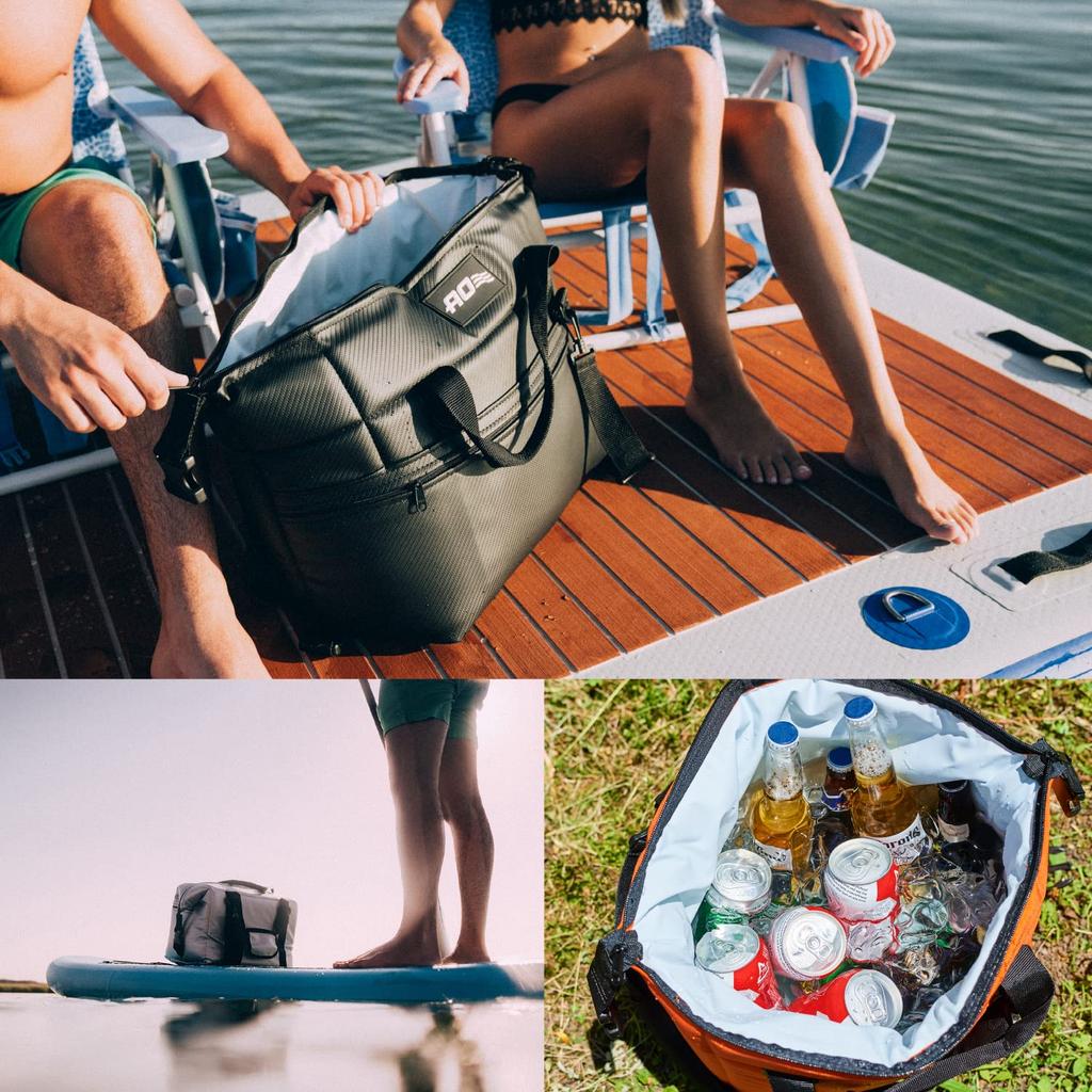 5 лет AO Coolers 12 Pack Ballistic Soft Cooler Tan 11L Легкий прочный изолированный термоконтейнер-холодильник Сумка-холодильник Термосумка для кемпинга и пикника на открытом воздухе